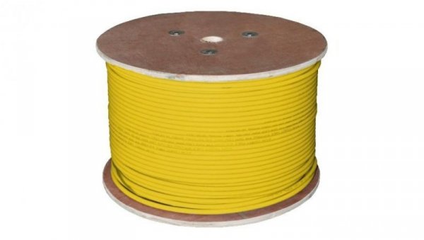 Kabel UTP kat.6 U/UTP 4x2x0,57 B2ca żółty LSOH Alantec 100m