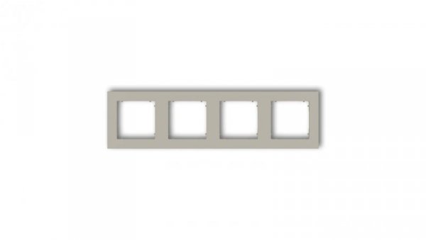 MINI Ramka uniwersalna poczwórna kwadratowa z tworzywa taupe 60MR-4