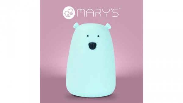 MARYS LAMPKA LED MIŚ DUŻY NIEBIESKI RGB+WW +RC