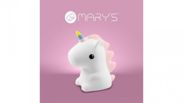 MARYS LAMPKA NOCNA LED RGB JEDNOROŻEC