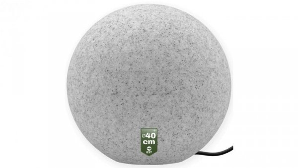 KAMIENNA KULA Ogrodowa Zewnętrzna LED LUMIKULA 40cm E27 IP65 LUMILED