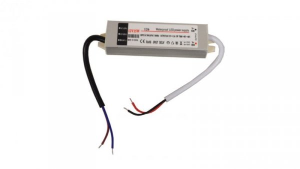 Zasilacz LED 12V 15W napięciowy IP67 aluminium E