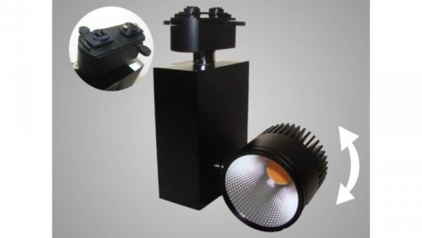 Projektor LED Cassidy szyna 1 faza 10W WW CRI95