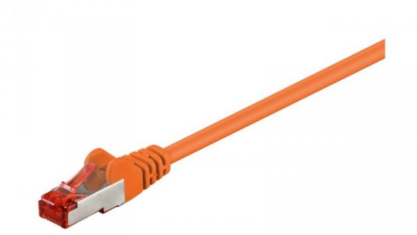 CAT 6 Kabel łączący, S/FTP (PiMF), Pomarańczowy - Długość kabla 2 m