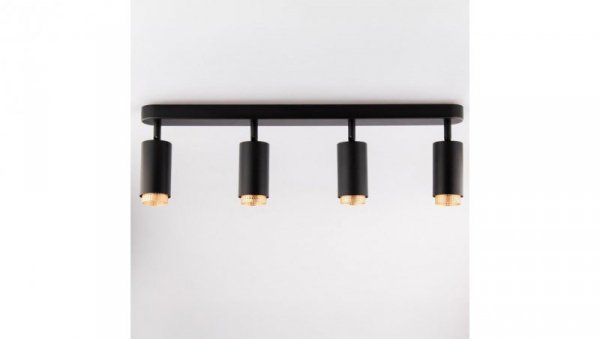 Lampa Sufitowa Reflektor 4x GU10 ELIGIS Czarny LUMILED