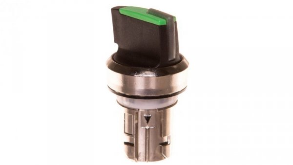 Przełącznik piórkowy 2 pozycyjny 22mm bez samopowrotu możl podświetlenie czarny/zielony metal SIRIUS ACT 3SU1052-2BF40-0AA0