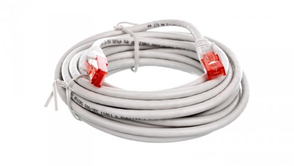 Kabel krosowy patchcord U/UTP kat.6 CCA szary 5m 68419