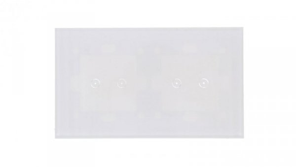 Simon Touch ramki Panel dotykowy S54 Touch, 2 moduły, 2 pola dotykowe poziome + 2 pola dotykowe poziome, biała perła DSTR222/70