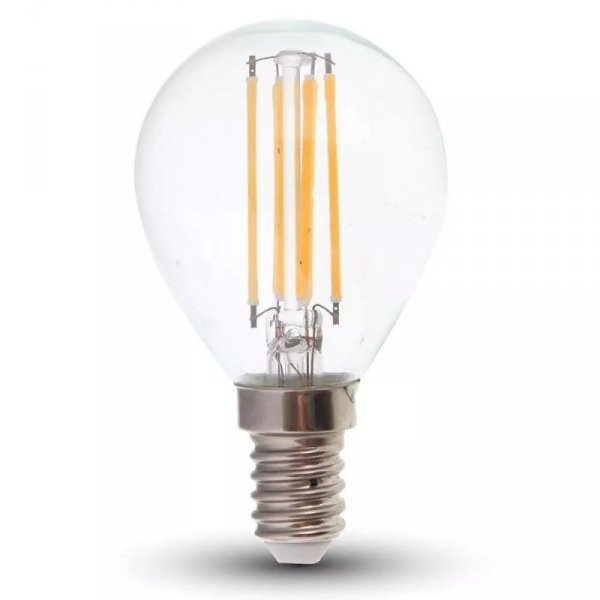 Żarówka LED V-TAC 6W Filament E14 Kulka P45 VT-2466 2700K 600lm