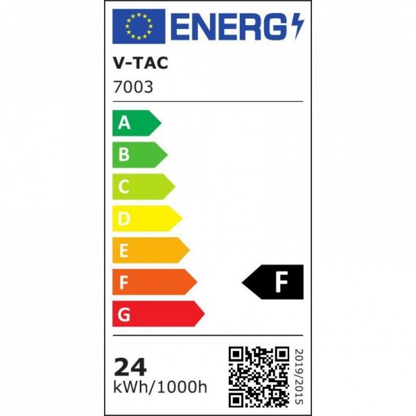 Oprawa Sufitowa V-TAC 24W LED Czarna VT-7790 3000K 2500lm