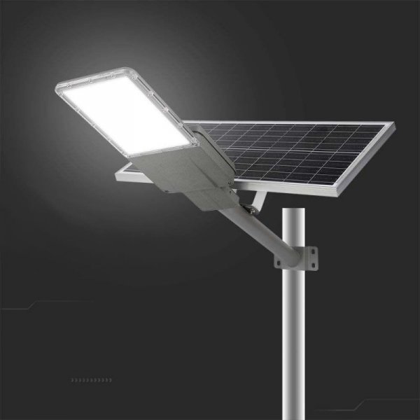 Oprawa Uliczna LED Solarna V-TAC BRIDGELUX CHIP IP65 Pilot LiFePO4 Panel 70W VT-15300ST 6500K 3500lm