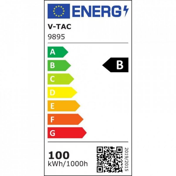 Projektor LED V-TAC 100W 185Lm/W Czarny VT-44105 6500K 18500lm