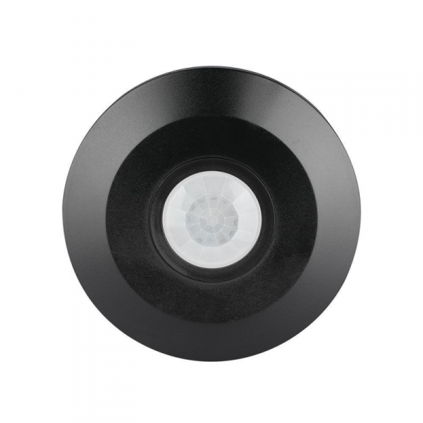 Czujnik Ruchu 360st V-TAC Natynkowy Sufitowy SLIM 25mm Czarny VT-8027