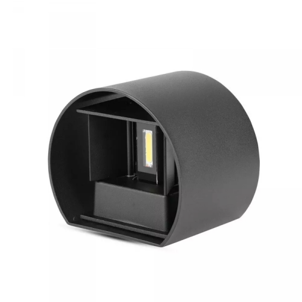 Oprawa Ścienna 5W V-TAC Góra Dół Regulowana Czarny Okrągły IP65 Bridgelux VT-756-B 3000K 700lm