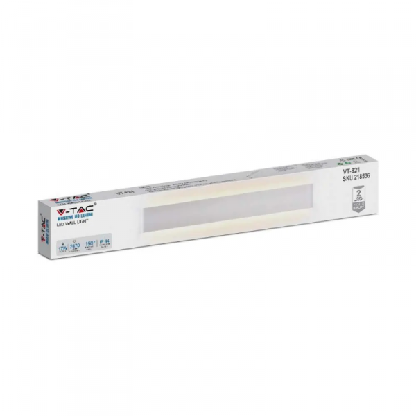 Kinkiet Ścienny V-TAC 17W LED Biały IP44 VT-821 4000K 2470lm