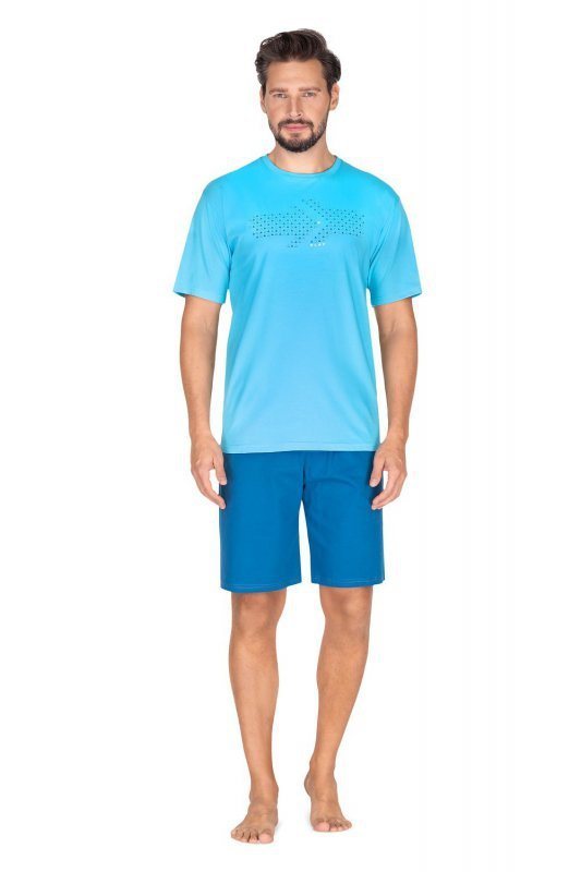 Piżama Regina 435 rozmiary 2XL-3XL męska bordowa
