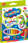 FLAMASTRY MAZAKI BAMBINO 12 KOLORÓW SZKOLNE 1604