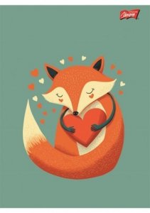 ZESZYT W KRATKĘ A5 32 KARTKI HEART 5584