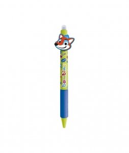 Długopis wymazywalny BAMBINO niebieski 0,5mm ZWIERZAKI MIX 1szt. ergonomiczny 1441