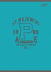 Zeszyt A5, 60 kartek, linia, JĘZYK POLSKI ze ściągą COLLAGE 