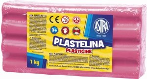 PLASTELINA ASTRA 1 KG 1000G RÓŻOWA JASNA