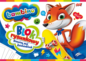 Blok rysunkowy Bambino A4 20 kartek