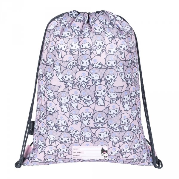 ZESTAW PLECAK 3 KOMOROWY PIÓRNIK WOREK NA OBUWIE KUROMI PINK