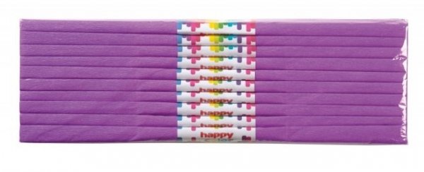 DUŻY ZESTAW DLA PRZEDSZKOLI 10X BIBUŁA 50X200 cm GDD FIOLETOWA