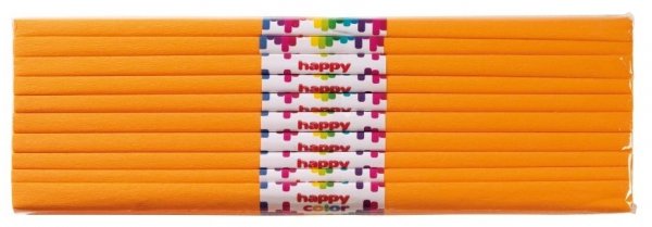 DUŻY ZESTAW DLA PRZEDSZKOLI 10X BIBUŁA 50X200 cm GDD POMARAŃCZOWA