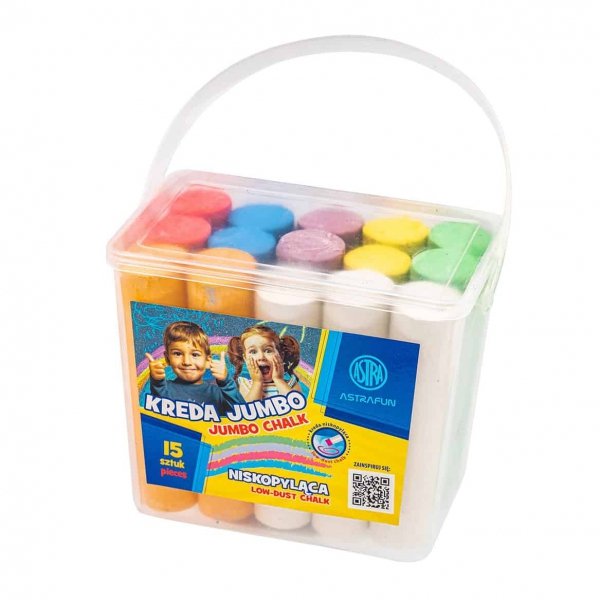 KREDA CHODNIKOWA Jumbo ASTRAFUN Wiaderko 15 szt