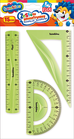 Zestaw geometryczny BAMBINO, 3 elementy, 15 cm, FLEXI