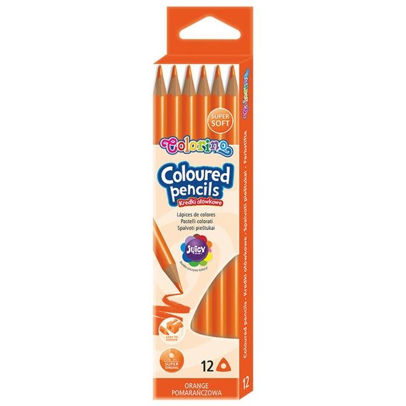Kredki ołówkowe Colorino 12 szt. POMARAŃCZOWE 6525