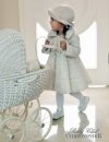 Płaszczyk z kapeluszem niemowlęcy w kolorze kremowym