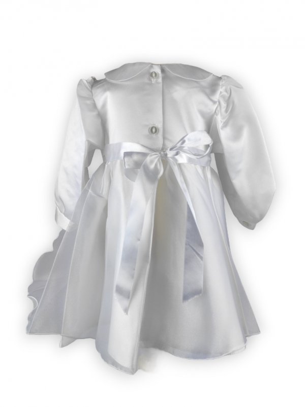 Sukienka do chrztu w kolorze białym
