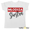 Koszulki dla rodzeństwa Starszy brat/młodsza siostra