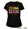 Zestaw koszulek dla par ŻONA idealnego męża, MĄŻ idealnej żony