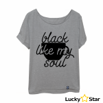Koszulka Damska oversize Black my soul...