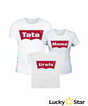 Zestaw koszulek Mama Tata urwis