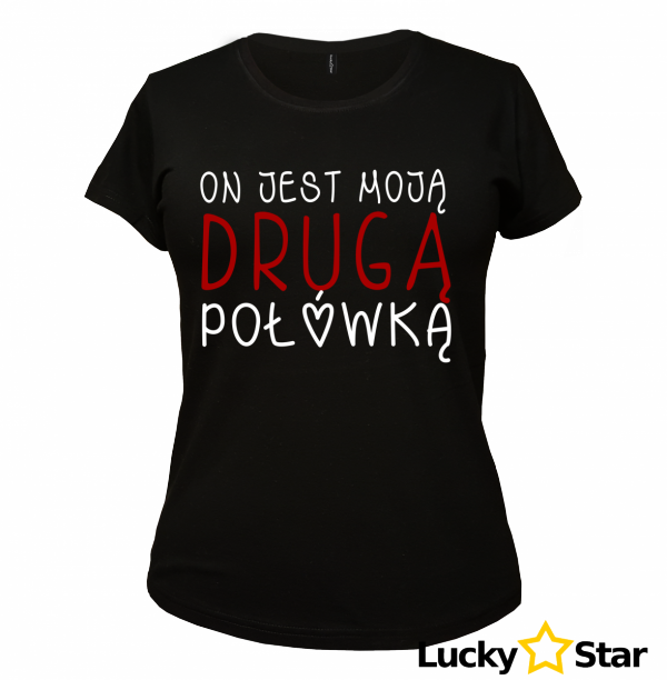 Zestaw koszulek dla par DRUGA I LEPSZA POŁÓWKA