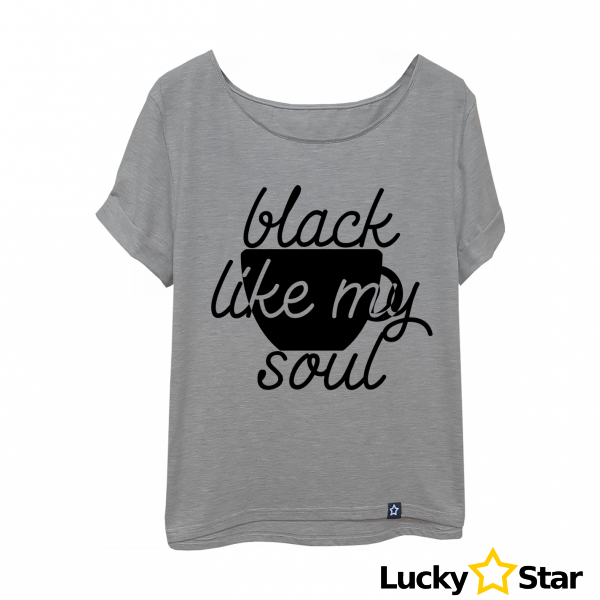 Koszulka Damska oversize Black my soul...