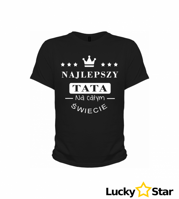 Koszulka Męska Najlepszy TATA na całym świecie