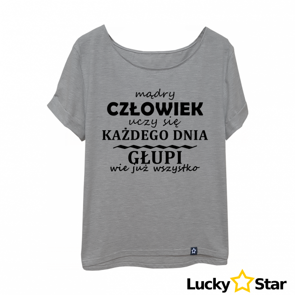Koszulka Damska Mądry człowiek