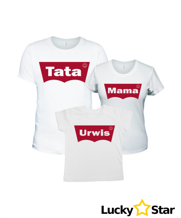 Zestaw koszulek Mama Tata urwis