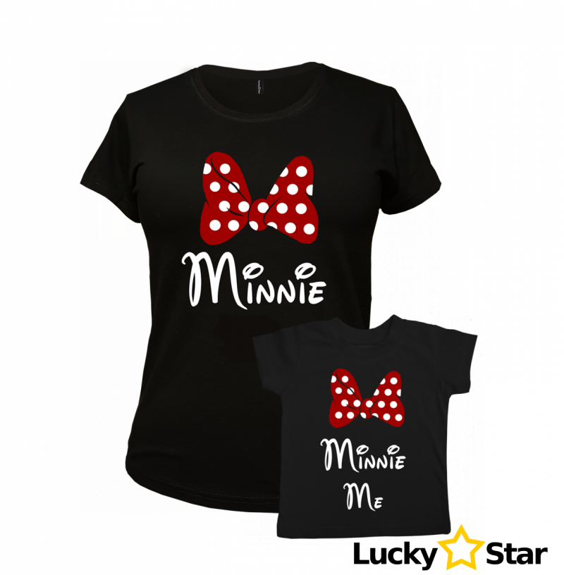 Koszulki dla mamy i córki Minnie &amp; Minnie Me