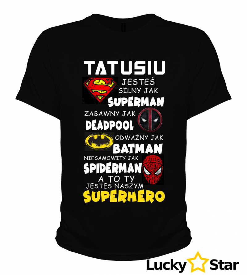 Koszulka Męska Tata SUPERHERO