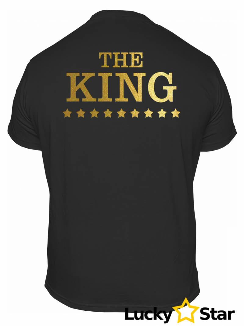 Zestaw koszulek dla par THE KING HIS GUEEN