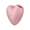 Cutie Heart Satisfyer masażer łechtaczki z wibracjami różowy
