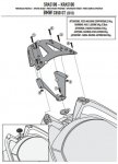 GIVI SRA5106 Mocowanie centralne ALU do BMW C650GT 