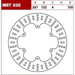 TRW Tarcza hamulcowa MST232 YAMAHA	XT 600 Z Tener 