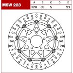 TRW Tarcza hamulcowa MSW223 SUZUKI TL GSX 1400 GSX 